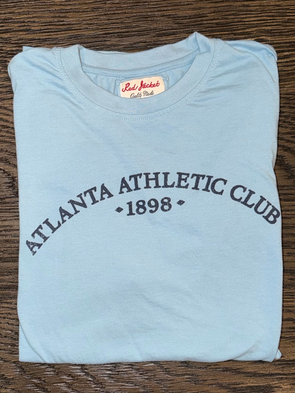 Red Jacket Light Blue Atlanta Athletic Club Graphic Tee